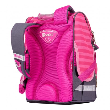 Рюкзак каркасный Smart PG-11 Cat rules серый розовый 556515