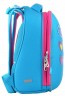 Ранец ортопедический каркасный YES Hearts turquoise H-12