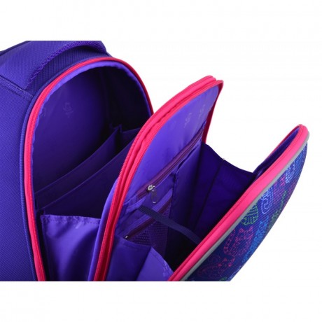 Ранец ортопедический каркасный YES Kotomaniya blue H-12