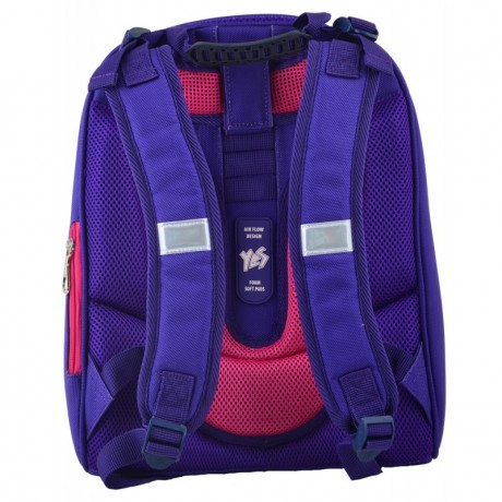 Ранец ортопедический каркасный YES Kotomaniya blue H-12