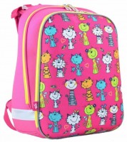 Ранец ортопедический каркасный YES Kotomaniya rose H-12,   554575