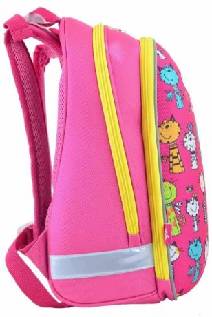 Ранец ортопедический каркасный YES Kotomaniya rose H-12,   554575