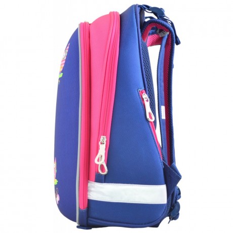 Ранец ортопедический каркасный YES Owl blue H-12