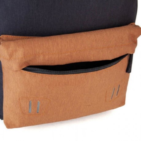 Рюкзак GoPack Сity 140-2 чорний, гірчичний