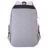 Рюкзак GoPack Сity 173-1 сірий, рожевий