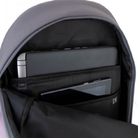 Рюкзак GoPack Сity 173-1 сірий, рожевий